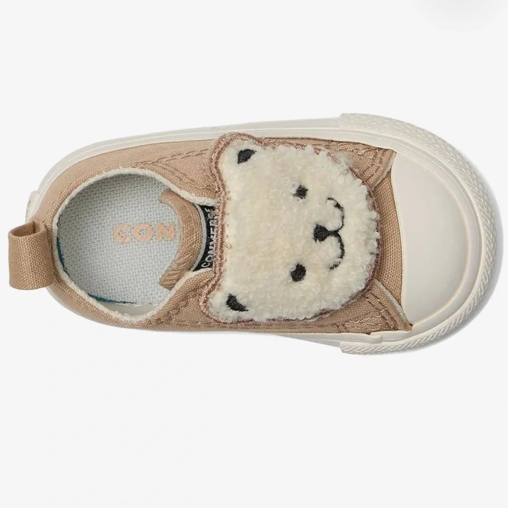 🧸 Converse Chuck Taylor Sherpa Bear Easy-On Sneakers Toddler 5 NWT